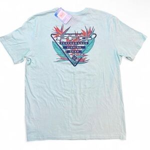 NWT Men’s XL Columbia PFG Aqua Blue T-Shirt